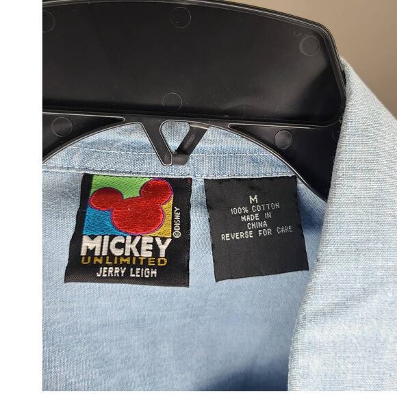 Mickey Mouse Unlimited hearts long sleeve denim shirt - medium - Picture 3 of 4